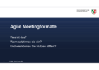 Agile Meetingformate: Was ist das? Wann setzt man sie ein? Und wie können sie Nutzen stiften?