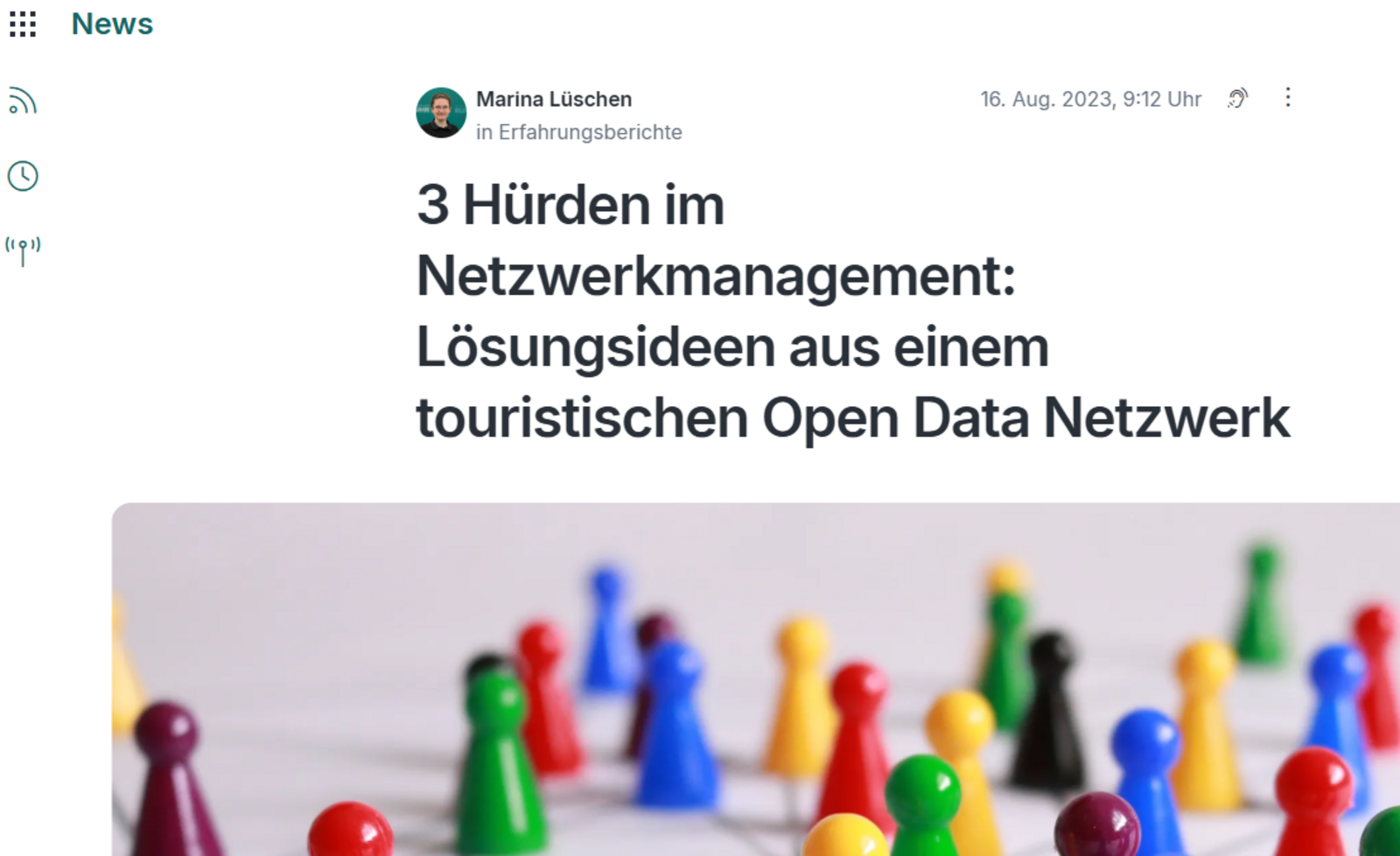 Screenshot aus der News-App