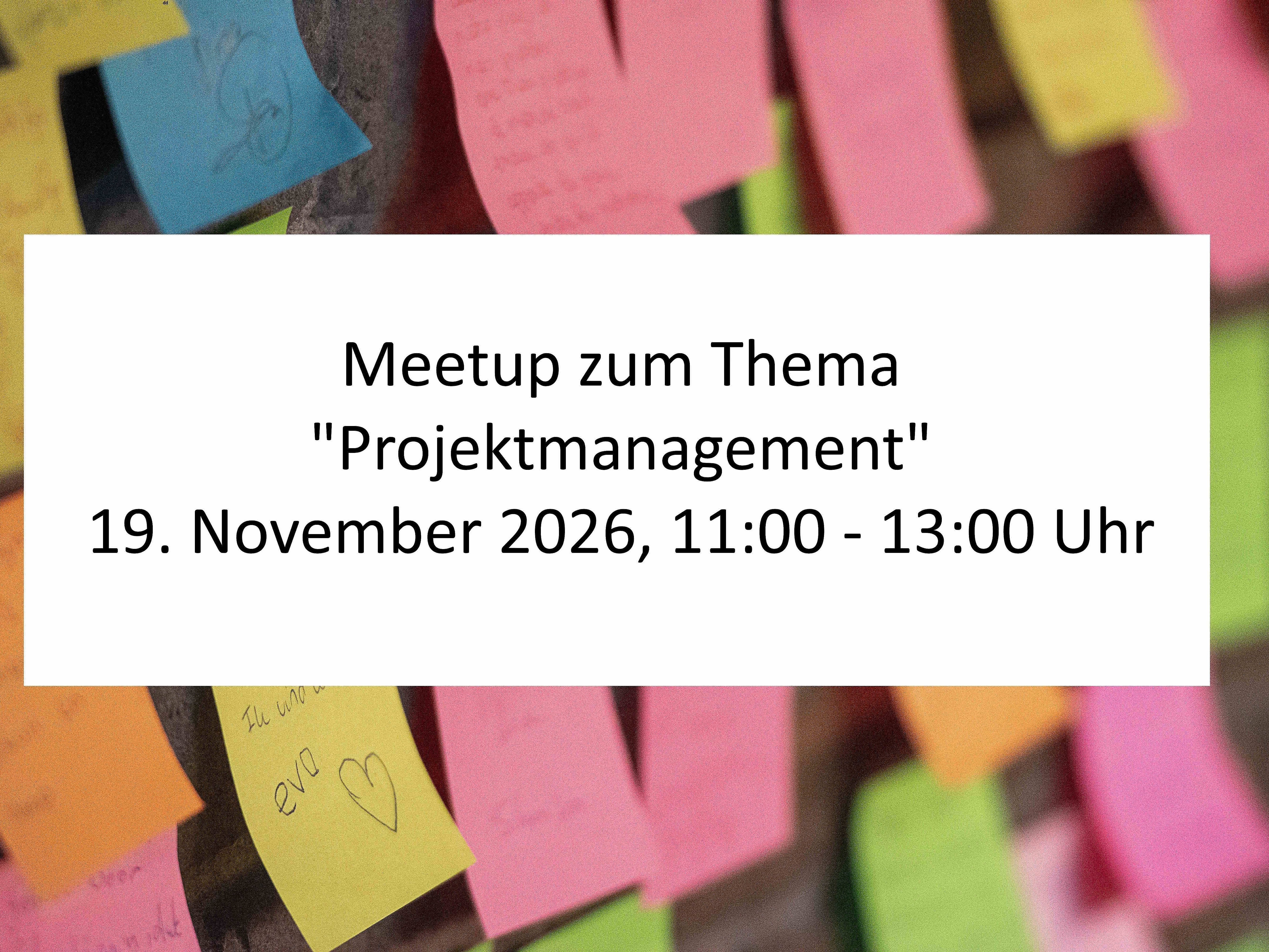 Meetup zum Thema "Projektmanagement"